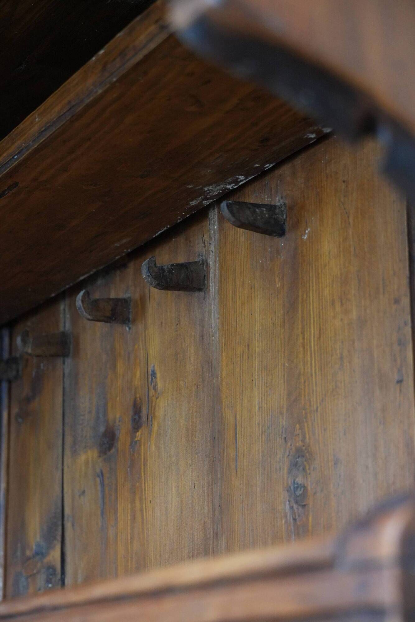 Unique late 18th / early 19th century book / buffet / shelving cabinet with a beautifully weathered patina