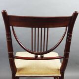 Set of six faux bamboo style chairs