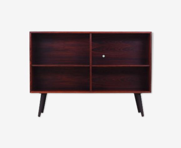 Bibliothèque de bois de rose, design danois, années 1970, production: Danemark