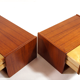 Paire de chevets en bois