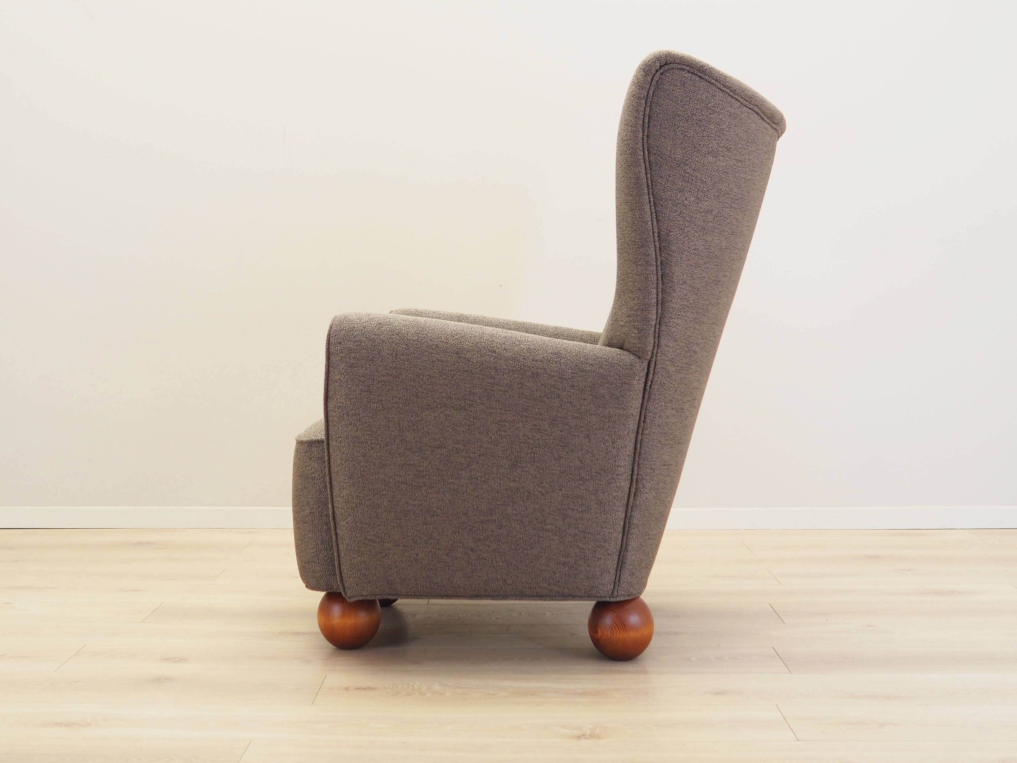 Fauteuil lounge, design scandinave, production : Danemark