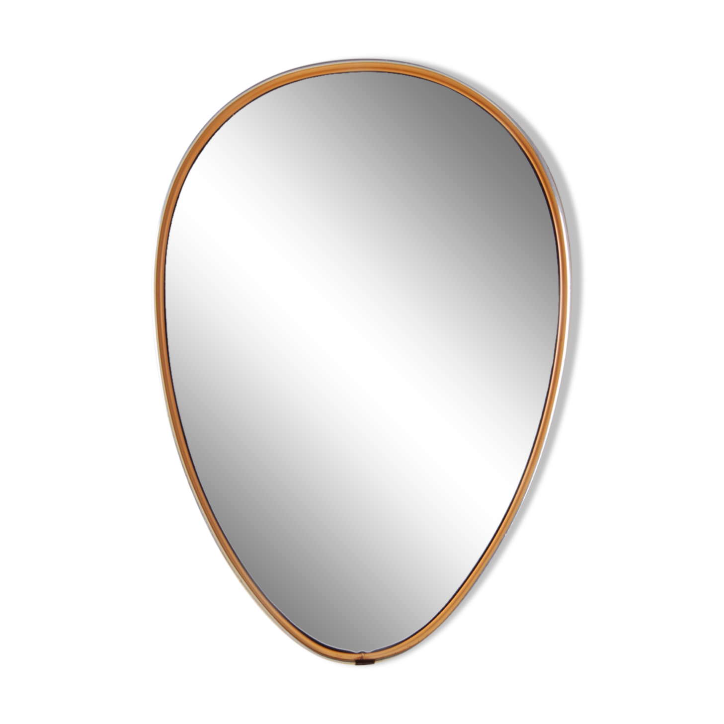 Retro mirror with gold 1960s