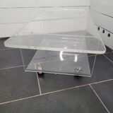 Plexiglas coffee table from the 70s