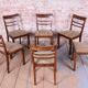 Art Deco Chairs in Walnut, Czech, 1920s, Set of 6