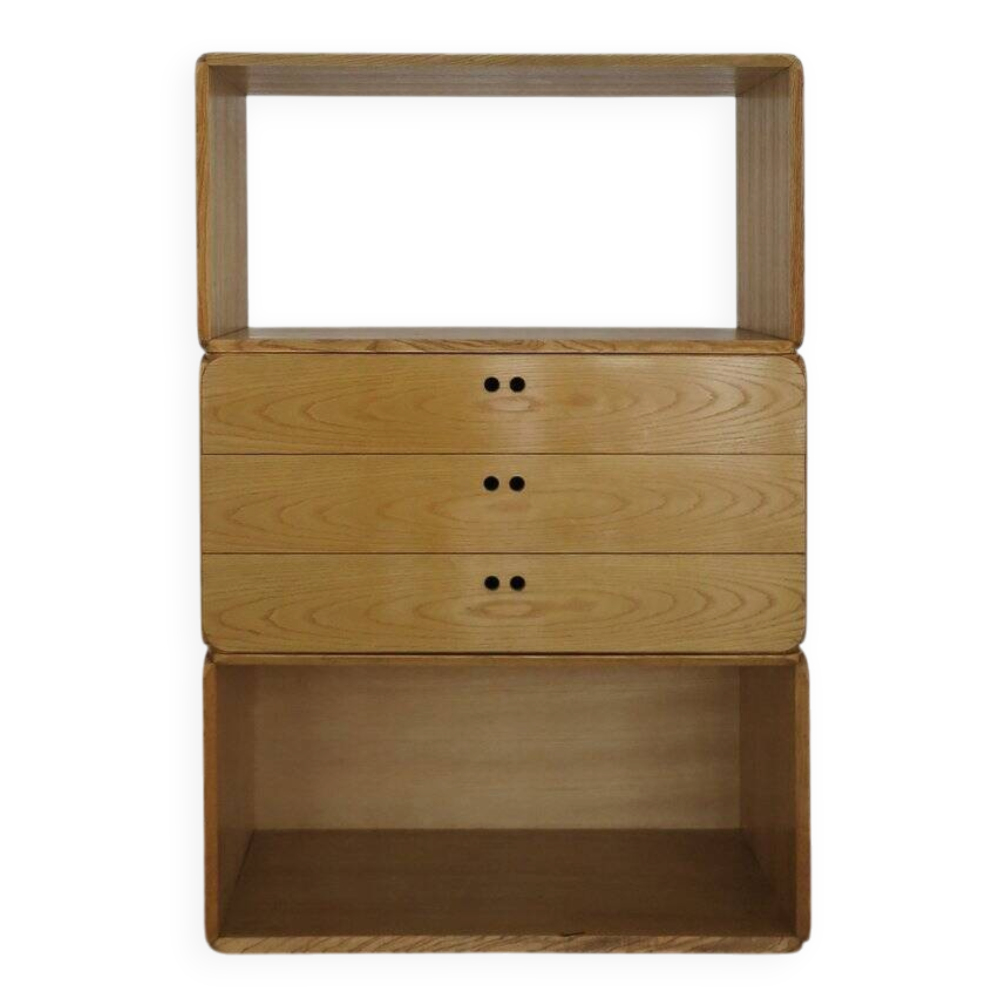 Italian Samara Series Modular Bookcase in Ash by Derk Jan De Vries for Maisa, 1970s