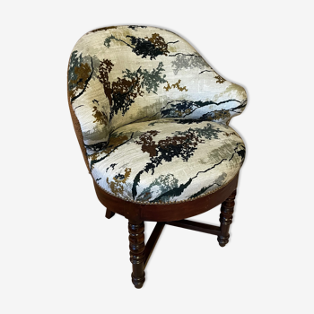 Fabric armchair Nobilis