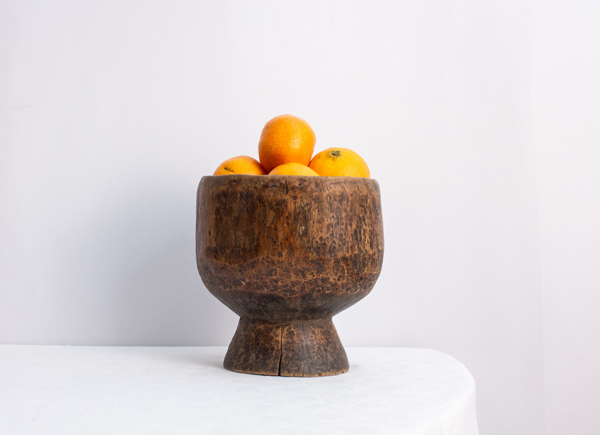 Handmade African wooden salad bowl