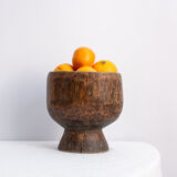 Handmade African wooden salad bowl