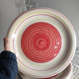 Assiettes plates coloré tourbillon