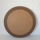 Large vintage wooden bathroom set / mirror with shelf / towel rack