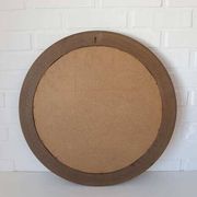 Large vintage wooden bathroom set / mirror with shelf / towel rack