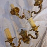 Deux appliques Lucien Gau en bronze