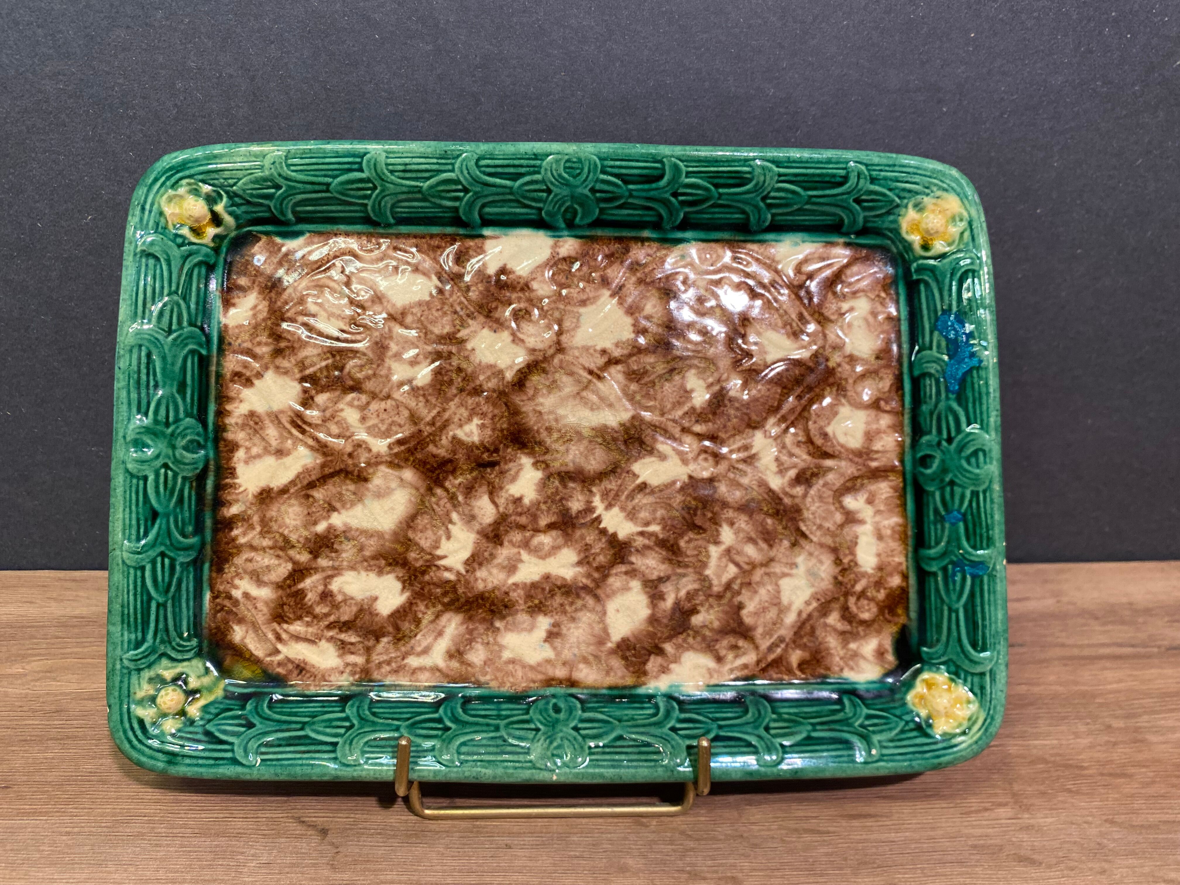 Plateau, flat in slip late nineteenth early twentieth