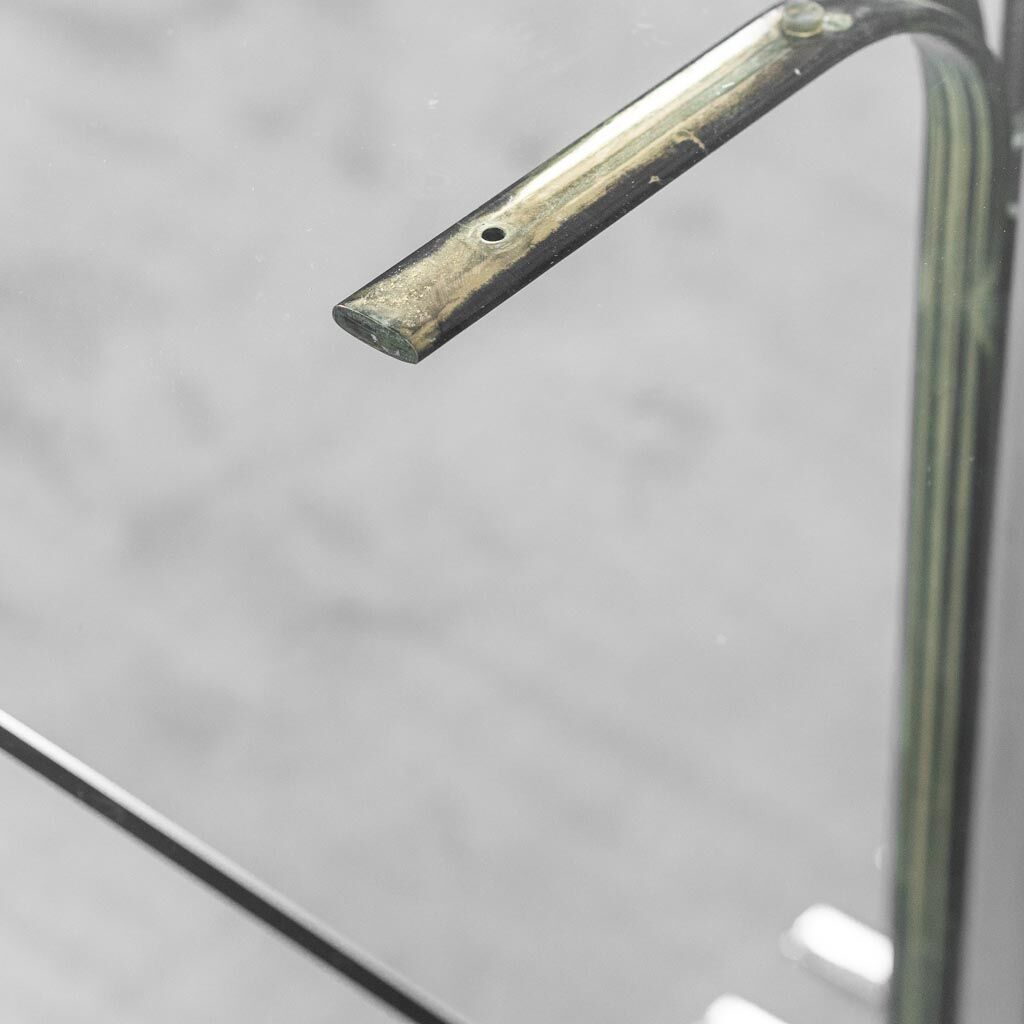 Dining table steel brass 70