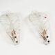 Pair of 80s Murano glass 'Foglio' wall lamps