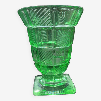 Green art deco vase (urane/uraline)