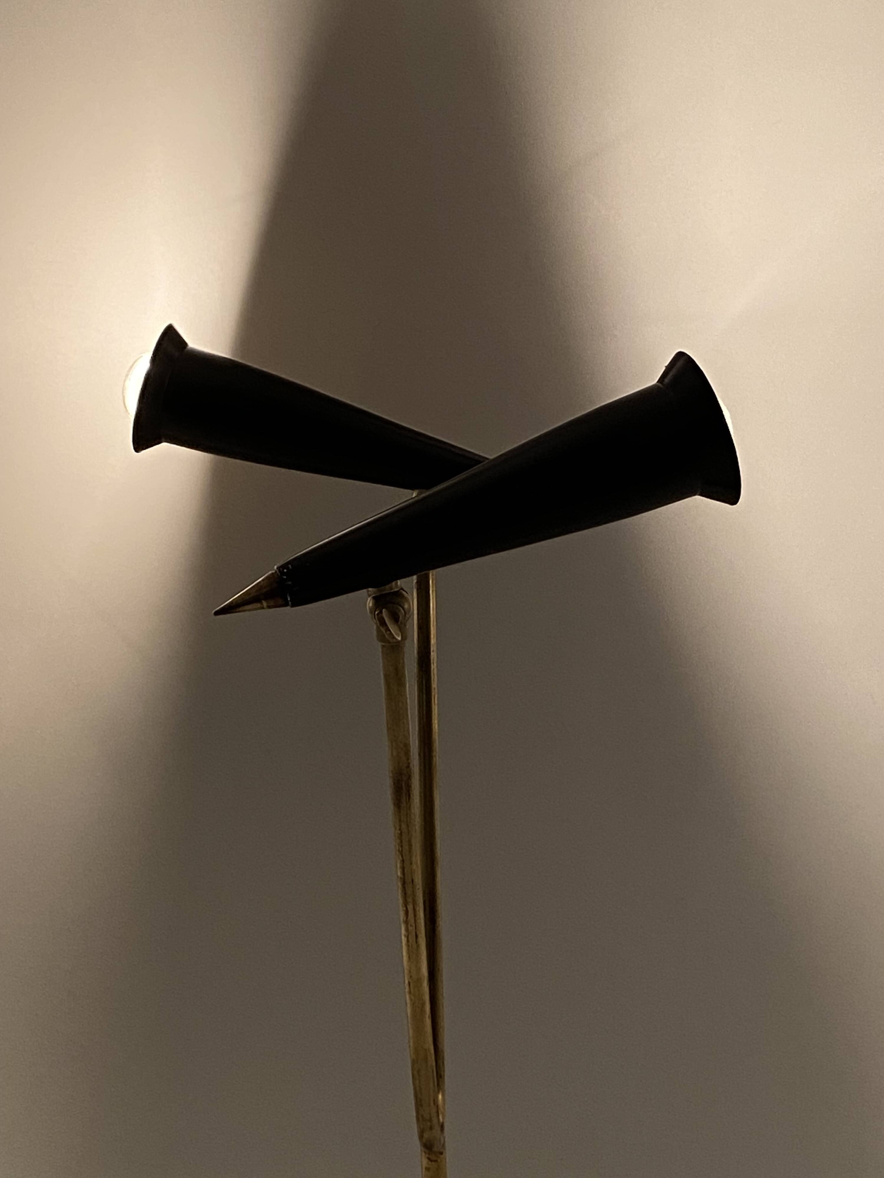 Mid-century double light table lamp, Italy 1960s