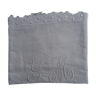 Very beautiful pillowcase in linen monogrammed YM