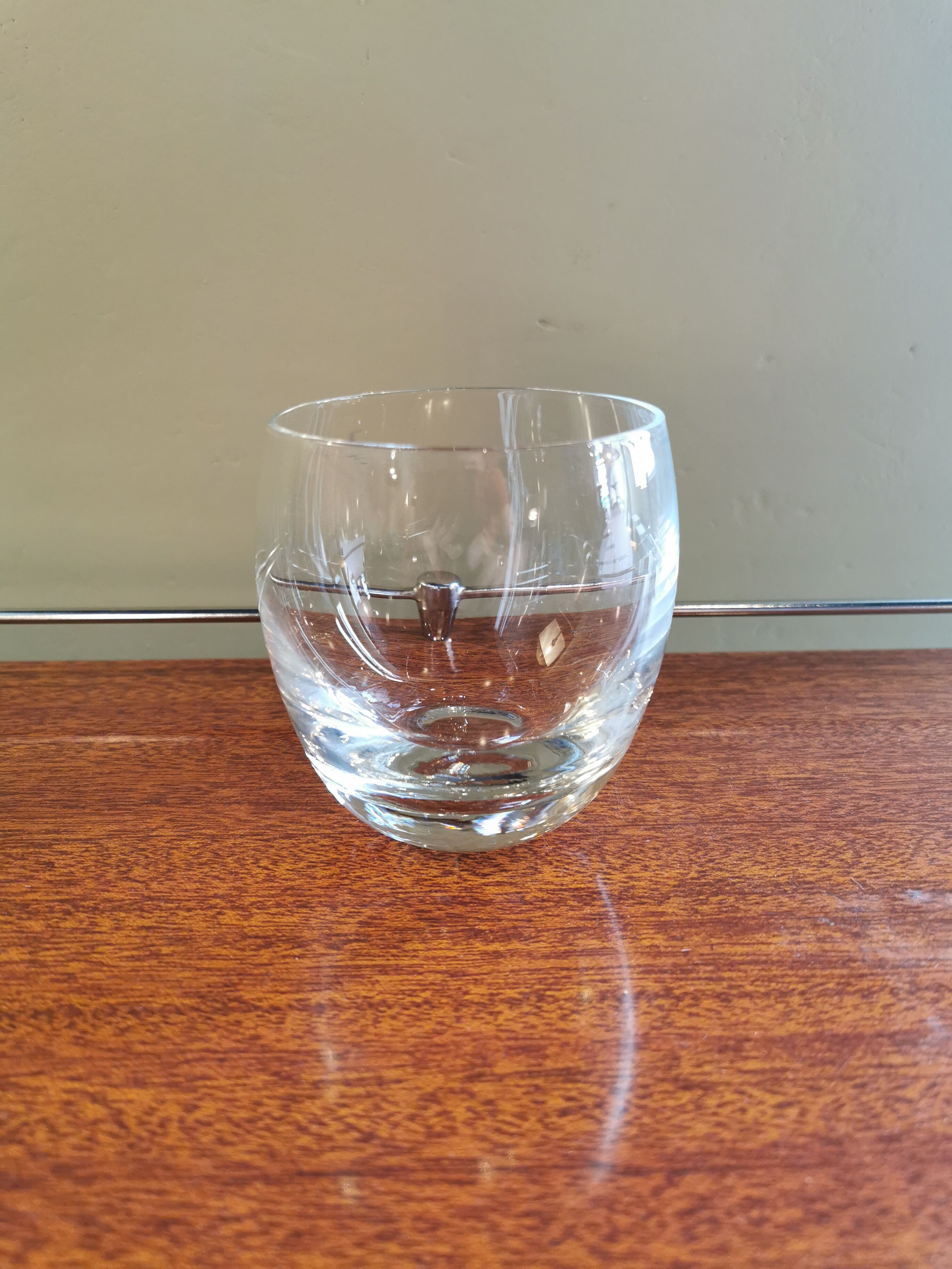 Set of 8 glasses vintage cups 70 ball shape