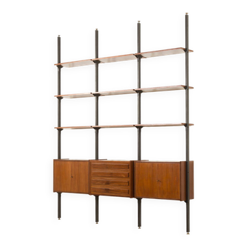 Italian mid century  floor to celling room divider or a bookcase.