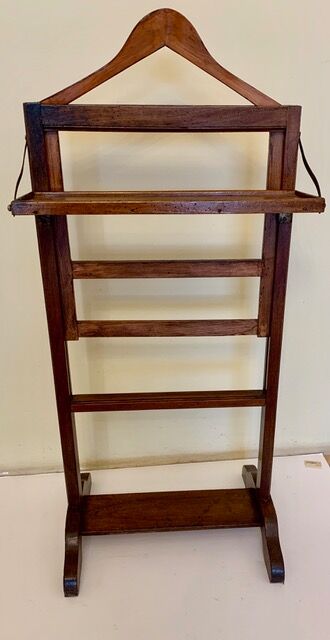 19th century walnut chamber valet