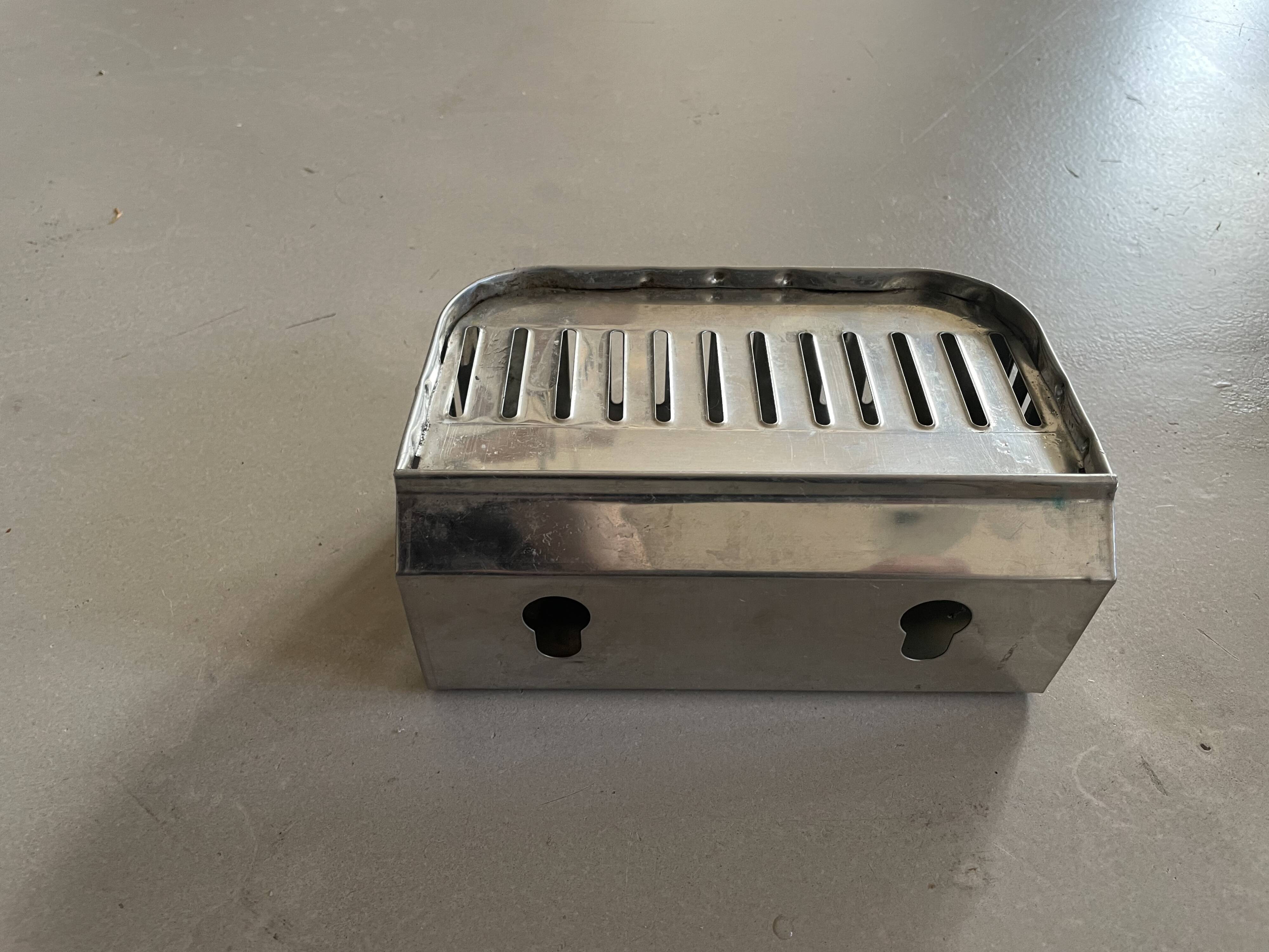 Industrial wall mounted soap dish