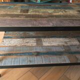 Coffee table in "industrial" style
