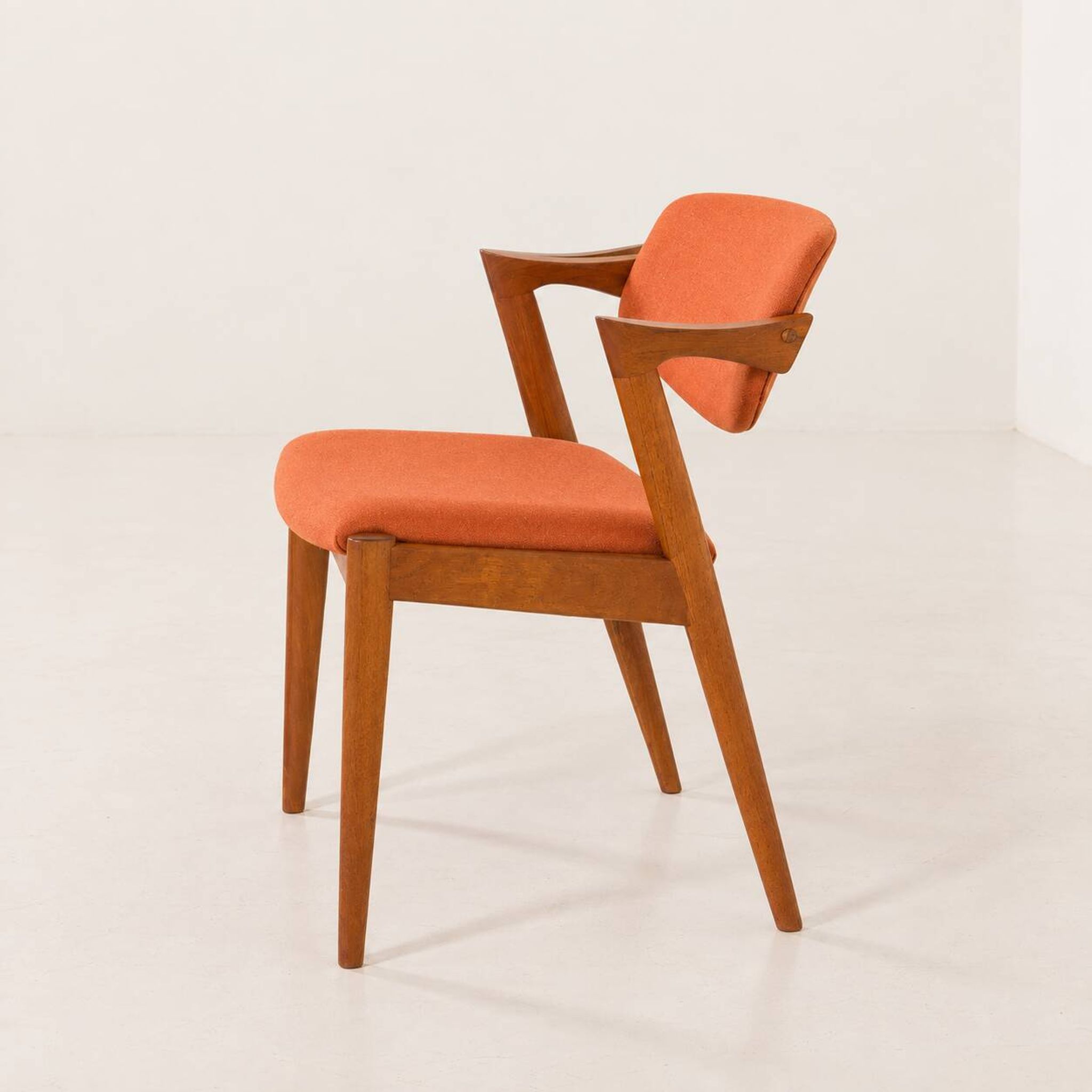 Chaise en teck modèle 42 de Kai Kristiansen par Schou Andersen, Danemark, années 1960.