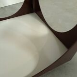 Table d'art Kubus Space Age Bruine
