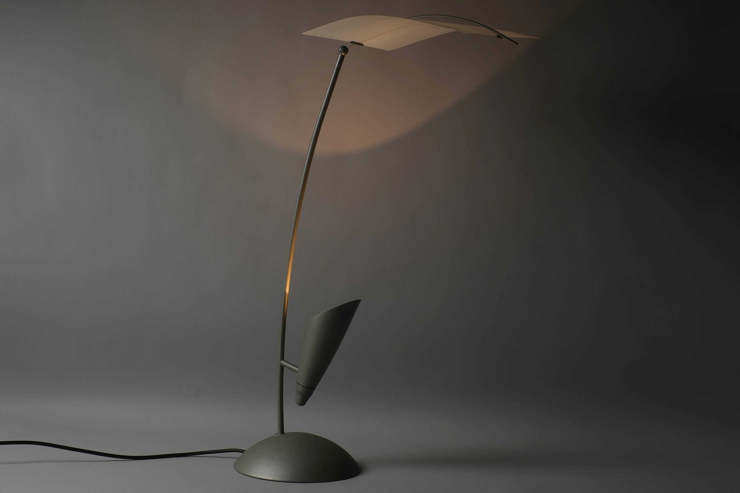 Lampe de table Rolf Benz Nuvola, acier, design sculptural, Allemagne