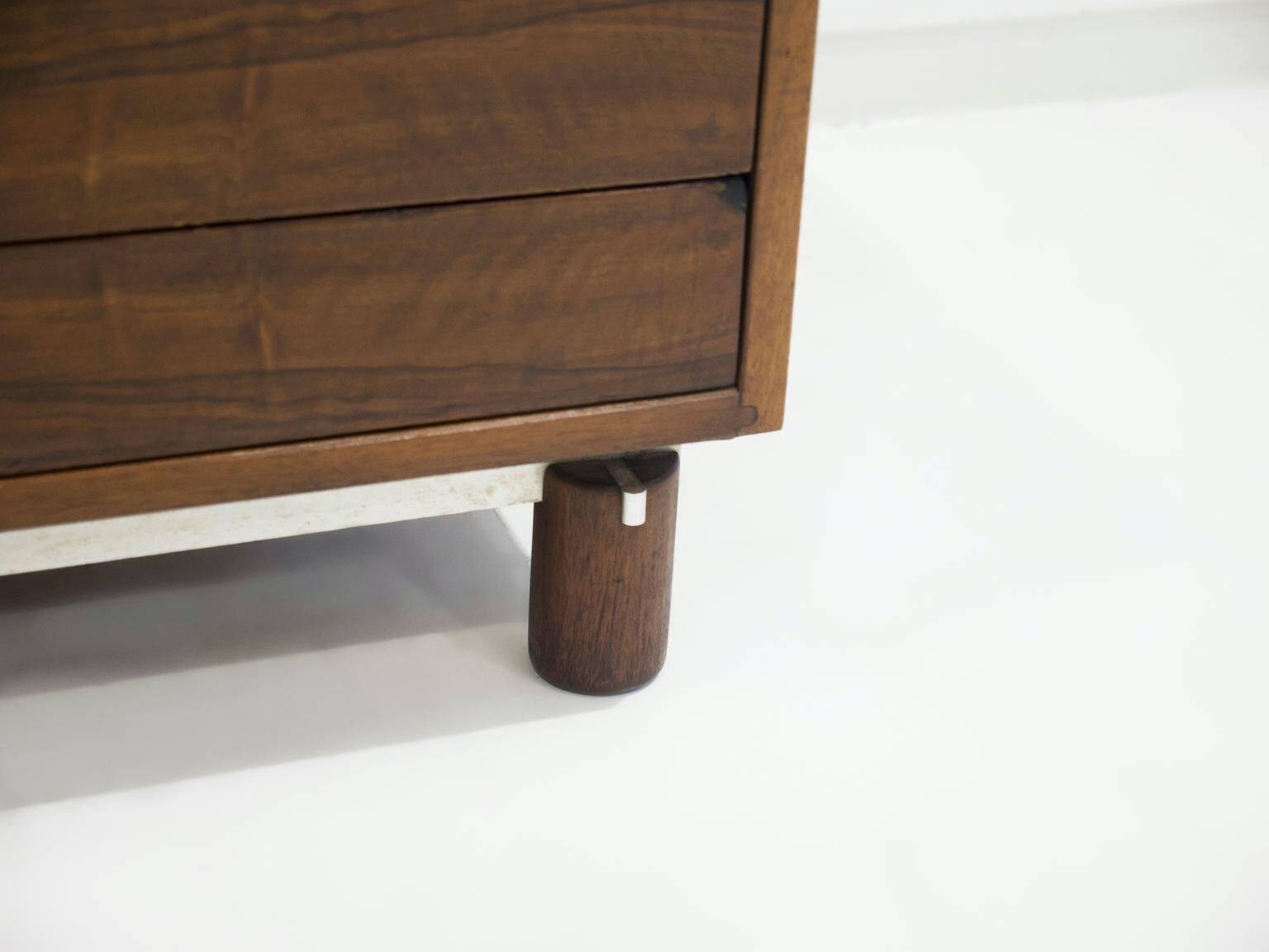 Walnut chest of drawers by Gianfranco Frattini for Bernini.