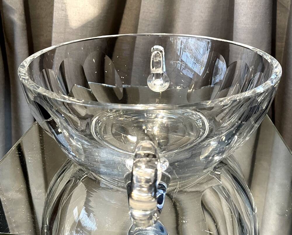 FRUIT CUTTER FRUIT SALAD CRYSTAL CENTERPIECE