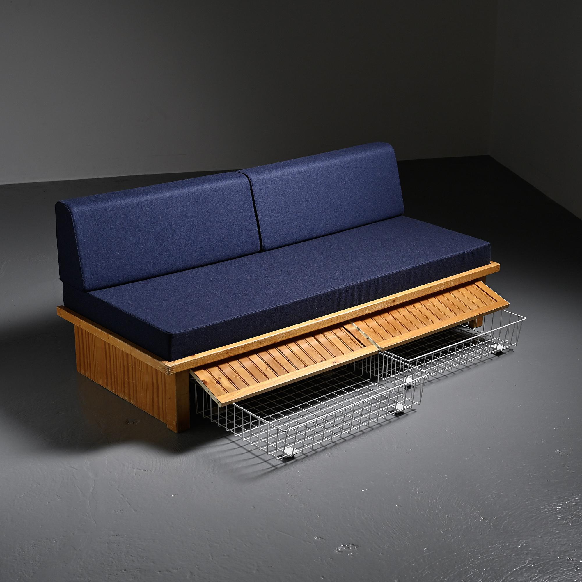 Charlotte Perriand, banquette Les Arcs vers 1973