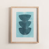 Duo of paintings on paper - M430 and M405 - signed Eawy