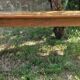 Old farmhouse table in cherry wood 204 x 81 cm