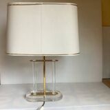 Plexiglass and brass lamp