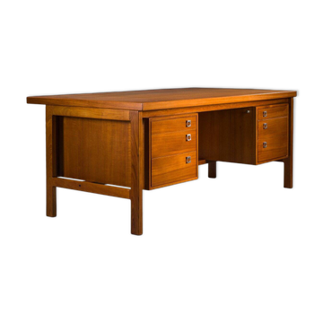Bureau exécutif danois en teck par Arne Vodder pour H.P. Hansen, années 1960