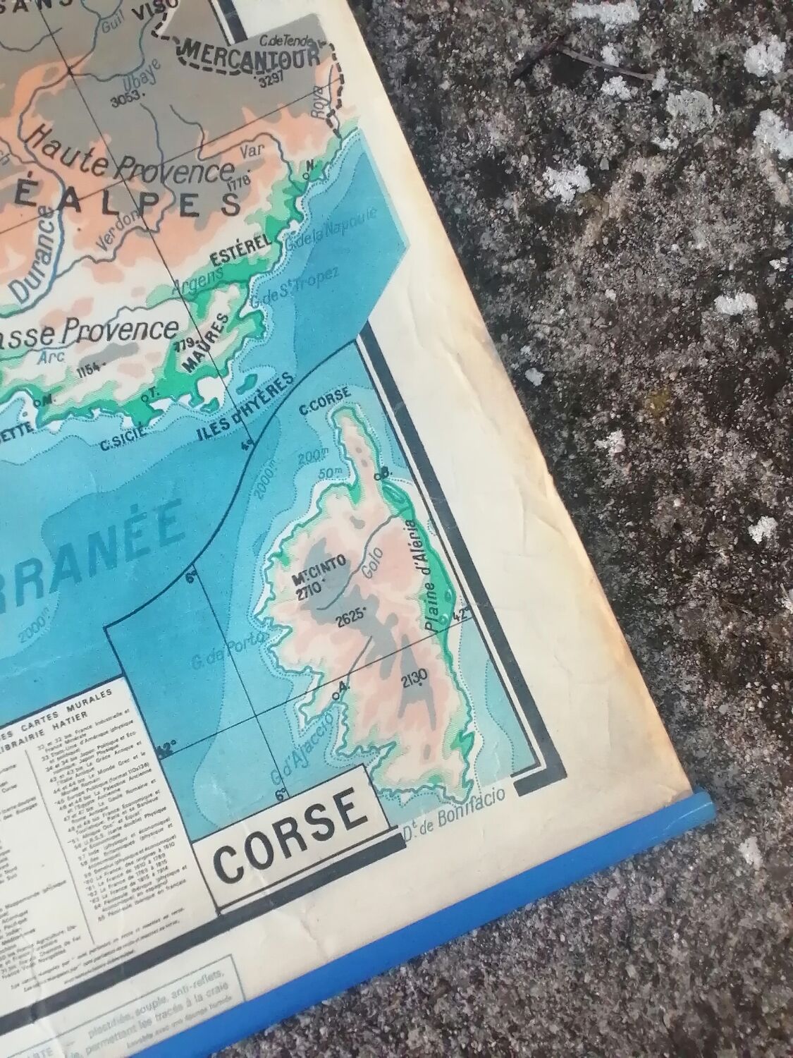 Old map of the France N°11 Hatier Kaeppelin.