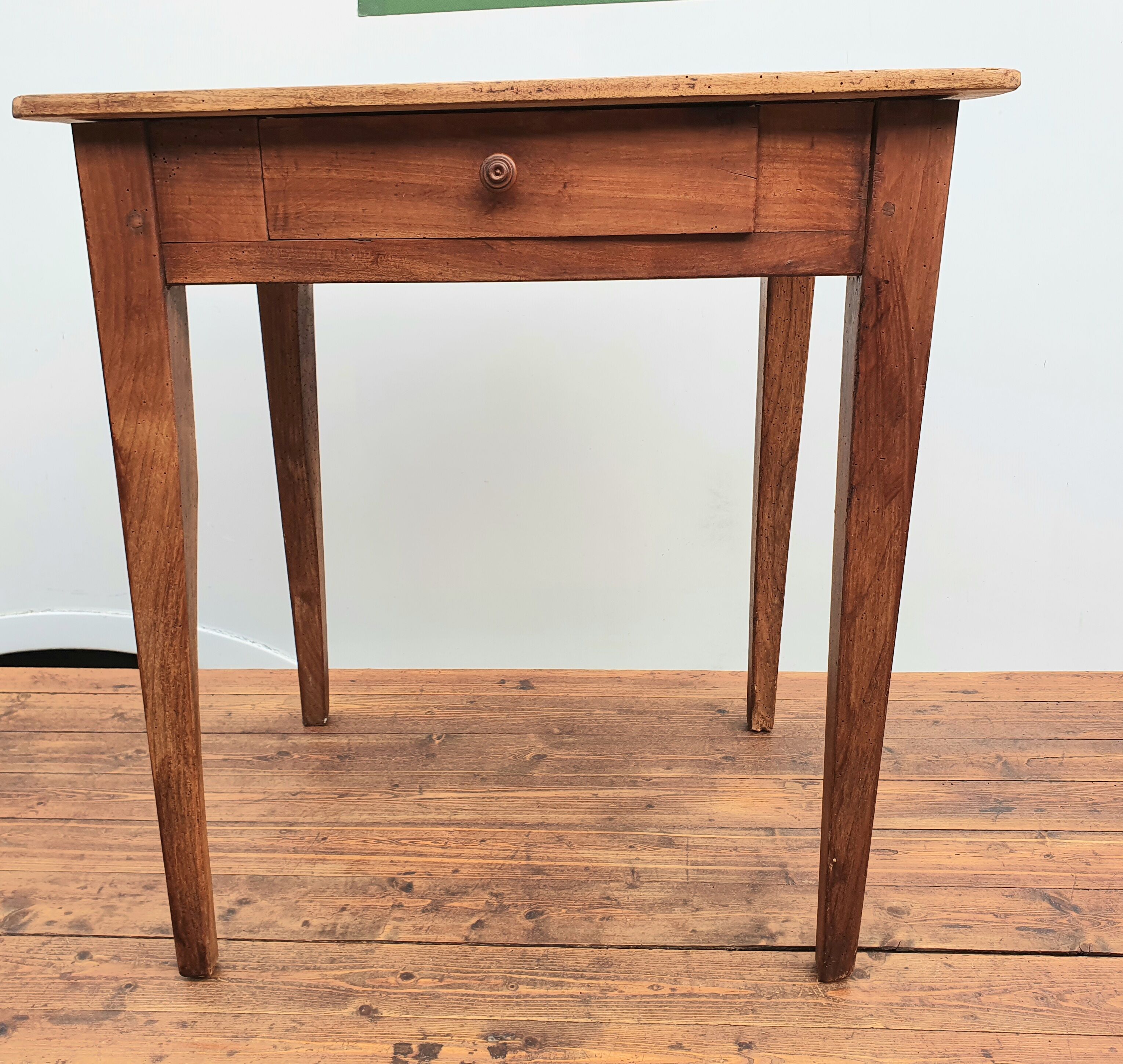 Children's desk table in wax wood