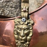 Coal bucket or charcoal of copper and brass