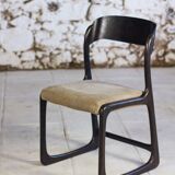 Set of 6 Traineau chairs by Baumann, 1960