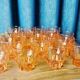 Lot de 27 Verres rosaline Art Déco