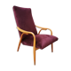 Fauteuil vintage en velours