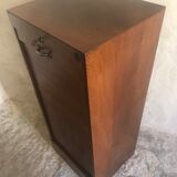Vintage wooden curtain binder cabinet 1950-1960