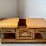 Solid oak coffee table