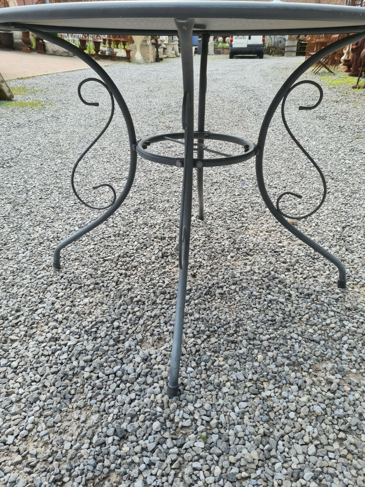 Iron garden table