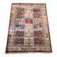 Tapis en laine, décors cloisonnés d’oiseaux et de jardins, tissage mécanique. Etat neuf.
