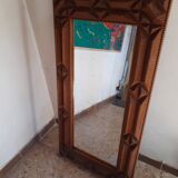 "Tramp Art" mirror 116X60 cm