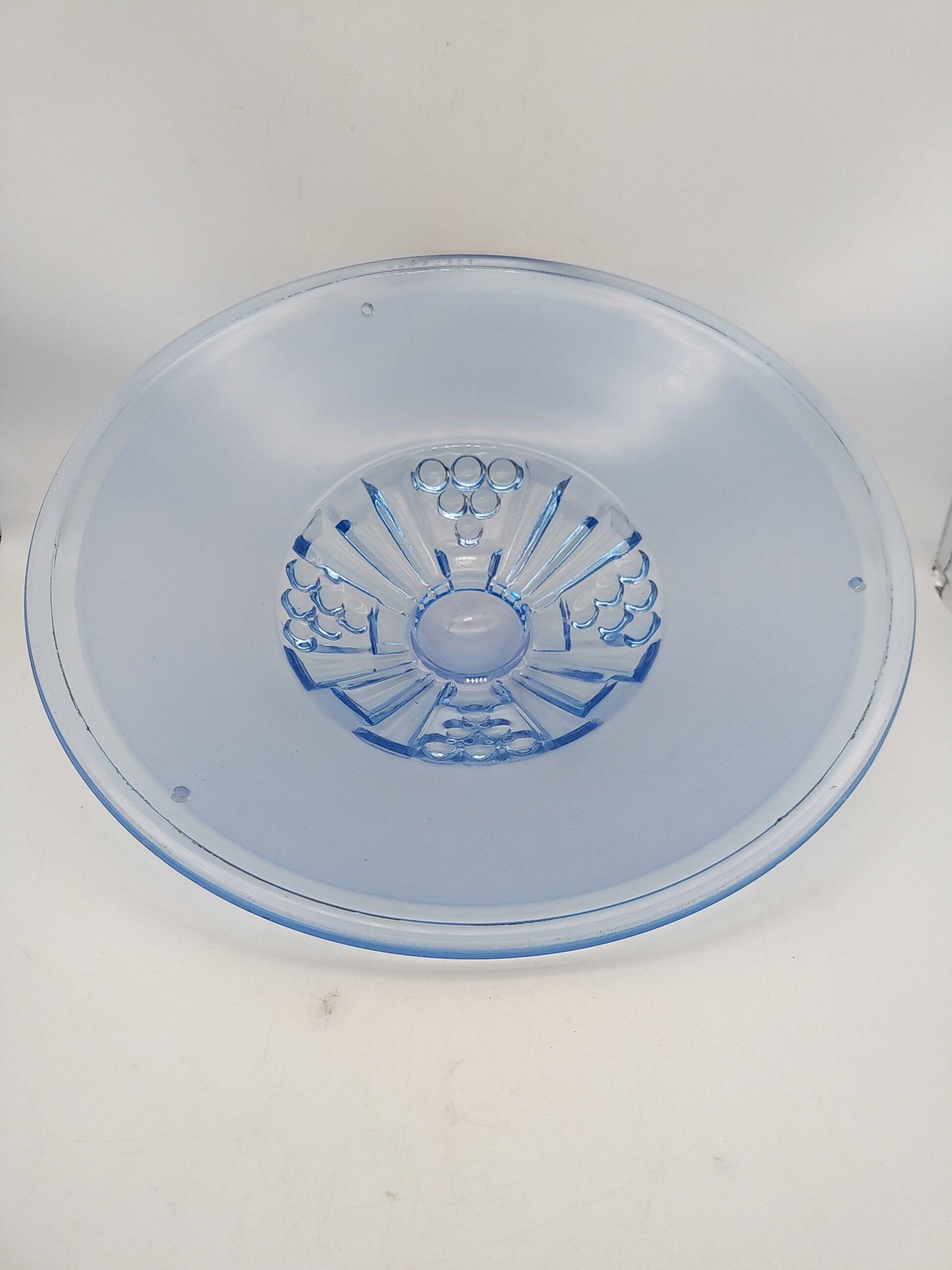 Blue art deco washbasin pendant light. sevb 284.