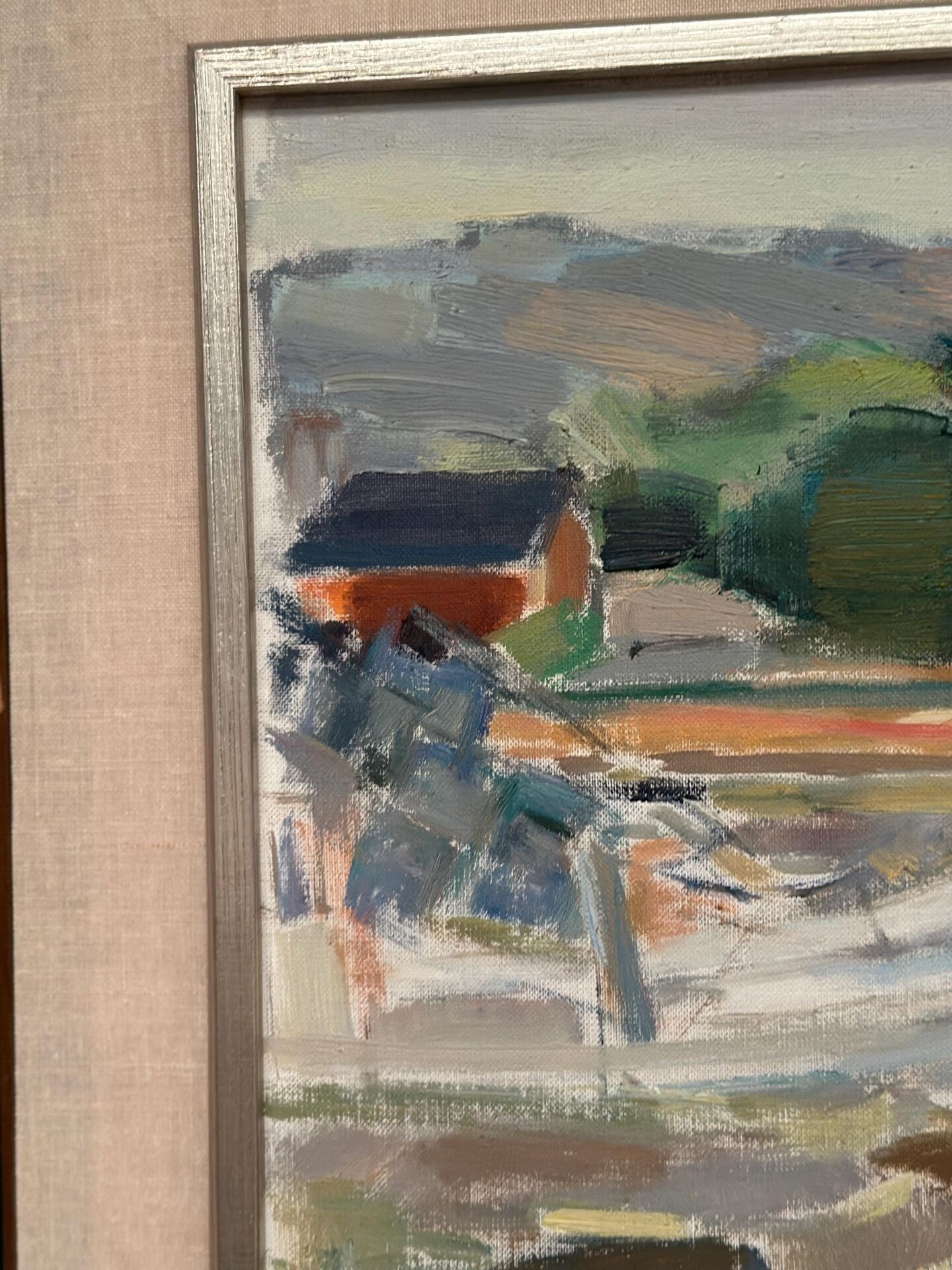 Huile sur toile – “Marina” par Anders A. Jönsson (1907–2002)